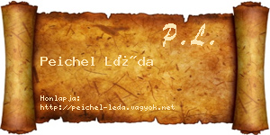 Peichel Léda névjegykártya